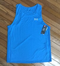 Download NEW Under Armour Men's Teal Fitted Sleeveless T-Shirt Tee ...