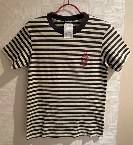 【HYSTERIC GLAMOUR】TEE NO ON HYSTERIC GLAMOUR 98 NO INSANE WORLD Flower stripe T-shirts