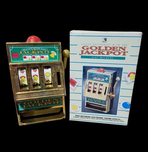 Vintage Waco Golden Jackpot Mini Slot Machine In Original Vintage Waco Golden Jackpot Mini Slot Machine In Original