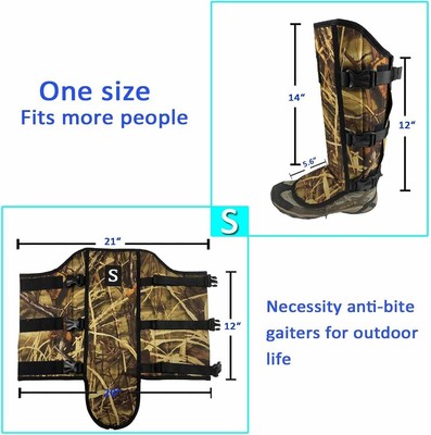 Smarkey Snake Gaiters, Snake Guards Leggings for Snake Bite Protection One Pair