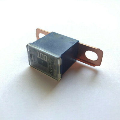 NEW! PEC 100A Blue 36mm DC32V Bent Male Bolt-Down Style Fuse Link US SELLER!