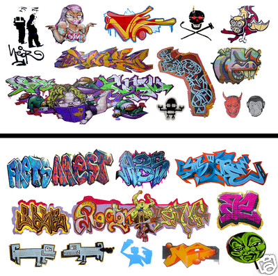 HO Scale Graffiti 2-Pack #13 - Weather Your Box Cars, Hoppers, & Gondolas!
