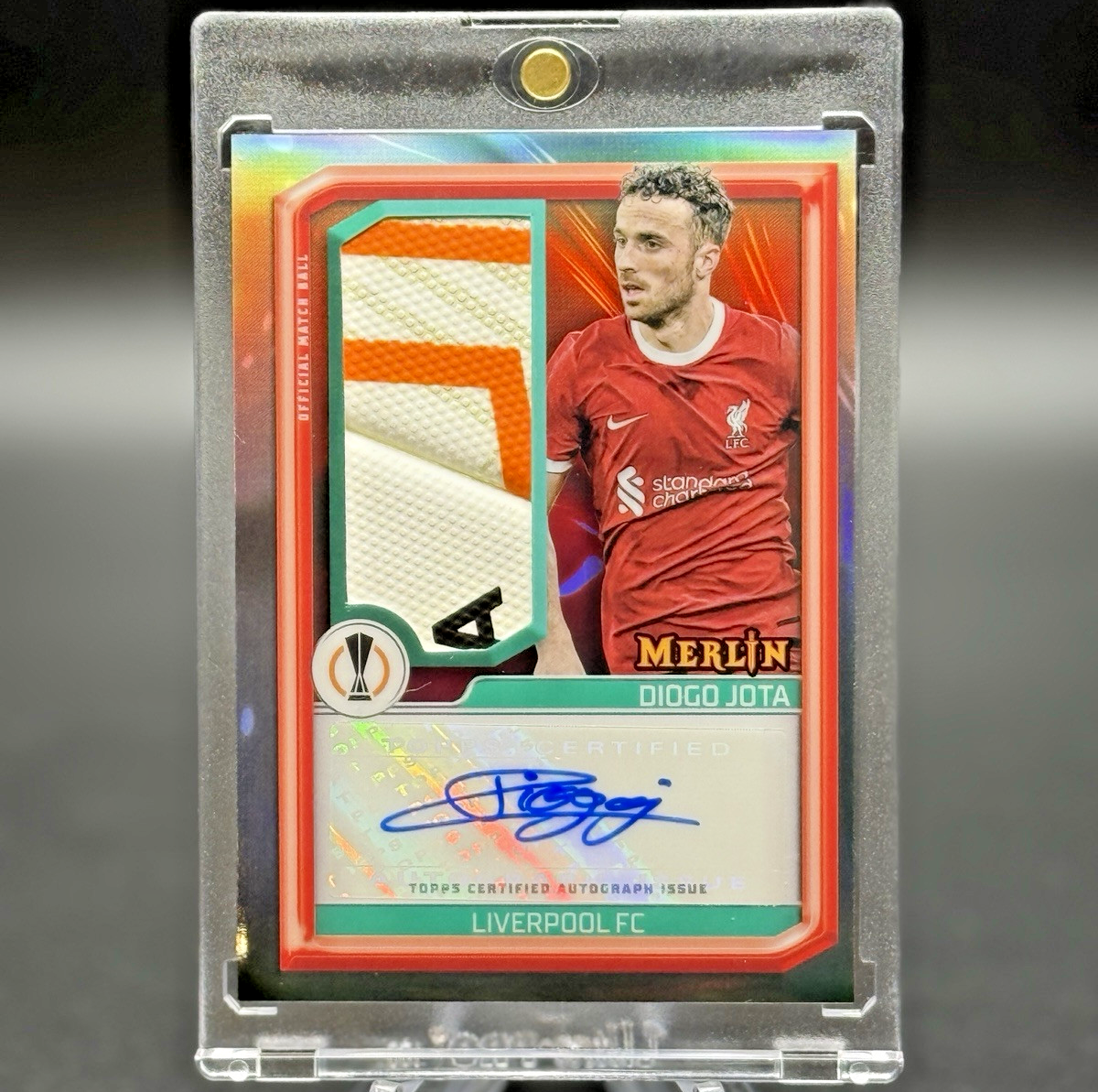 Diogo Jota 2023-24 Topps Merlin UCC Merlin's Match Ball