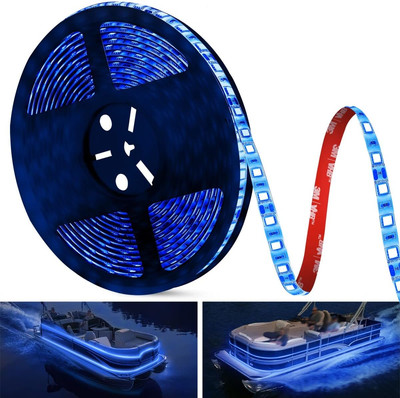 25FT LED Boat Lights, Waterproof Marine Pontoon Led Strip Lights, Boat Deck Inte