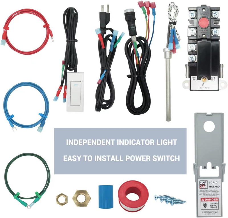 Hot Water Hybrid Heat Kit - Easily Converts Any 6-Gallon RV LP Gas Water Heater
