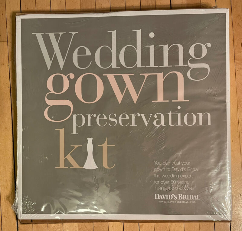 New in Box Wedding Gown Preservation Kit David