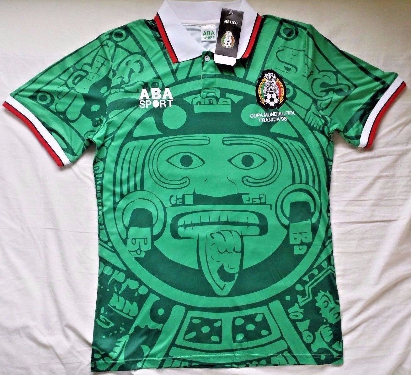 mexico 1998 football shirt