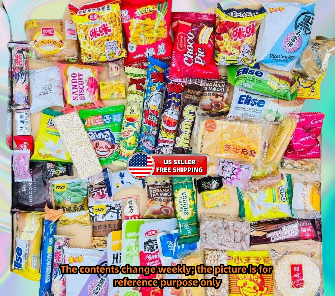 155 Piece Snack Box Asian Japanese Chinese Korean Variety Savory