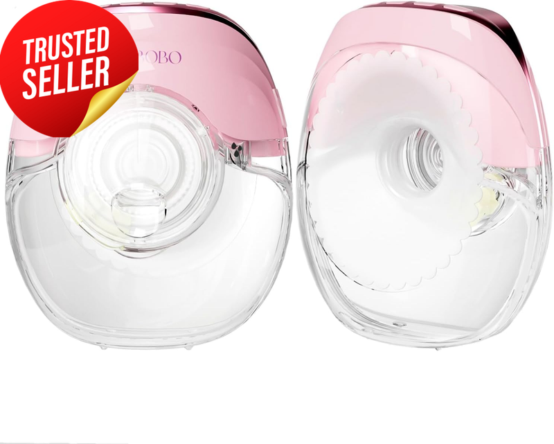 K8 Wearable Breast Pump Double Ultra Thin Pink 2