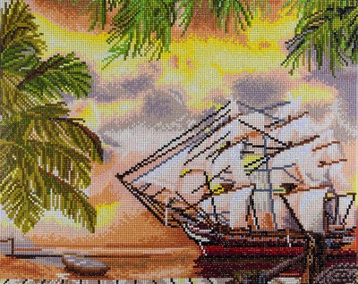 Diamond Art Kit 14x16'' Advanced Pirate Ship DMA52527
