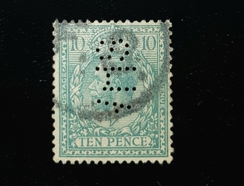 1912 Great Britian Stamp 171! King George V, $22 VF, Perfin! | eBay