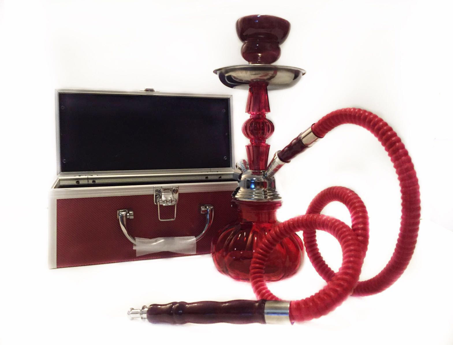 Hookah Nargila Shisha Hose Smoking Pipe complete 11' red hookah set