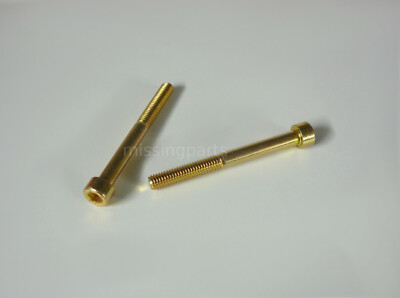 2x Cylinder Screw M6x60 Yellow Zinc Vgl.no. N0147222 for Oldtimer Youngtimer