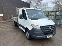 2012/70 MERCEDES SPRINTER DROPSIDE CREW CAB WHITE PICK UP 1 OWNER