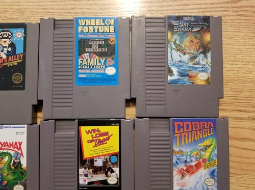 Original Nintendo Nes 10 Game Lot All Games Work And Tested