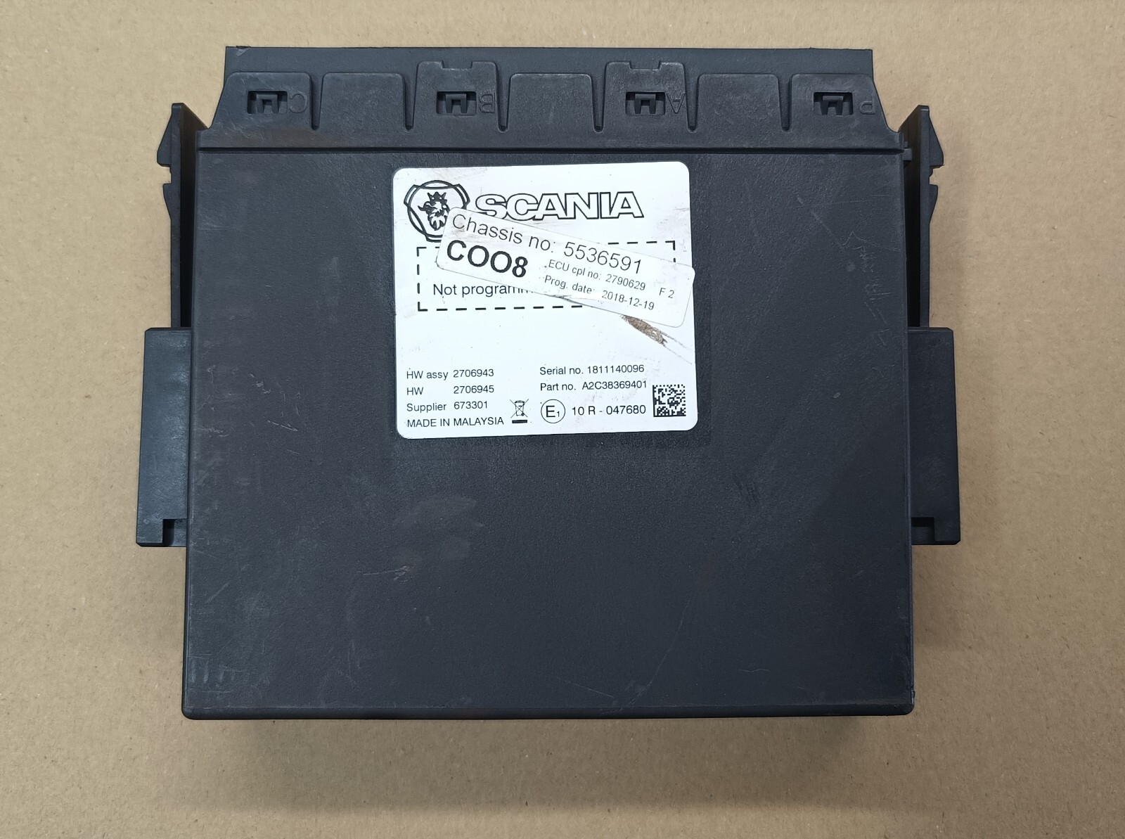 Coo8 ECU Computer Scania R P S R410 2706943 2706945 2790629 Euro 6 Coo8 ECU Computer Scania R P S R410 2706943 2706945 2790629 Euro 6