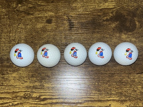 Disney Mickey Mouse Golf Character Golf Balls Lot Of 5 Golf
