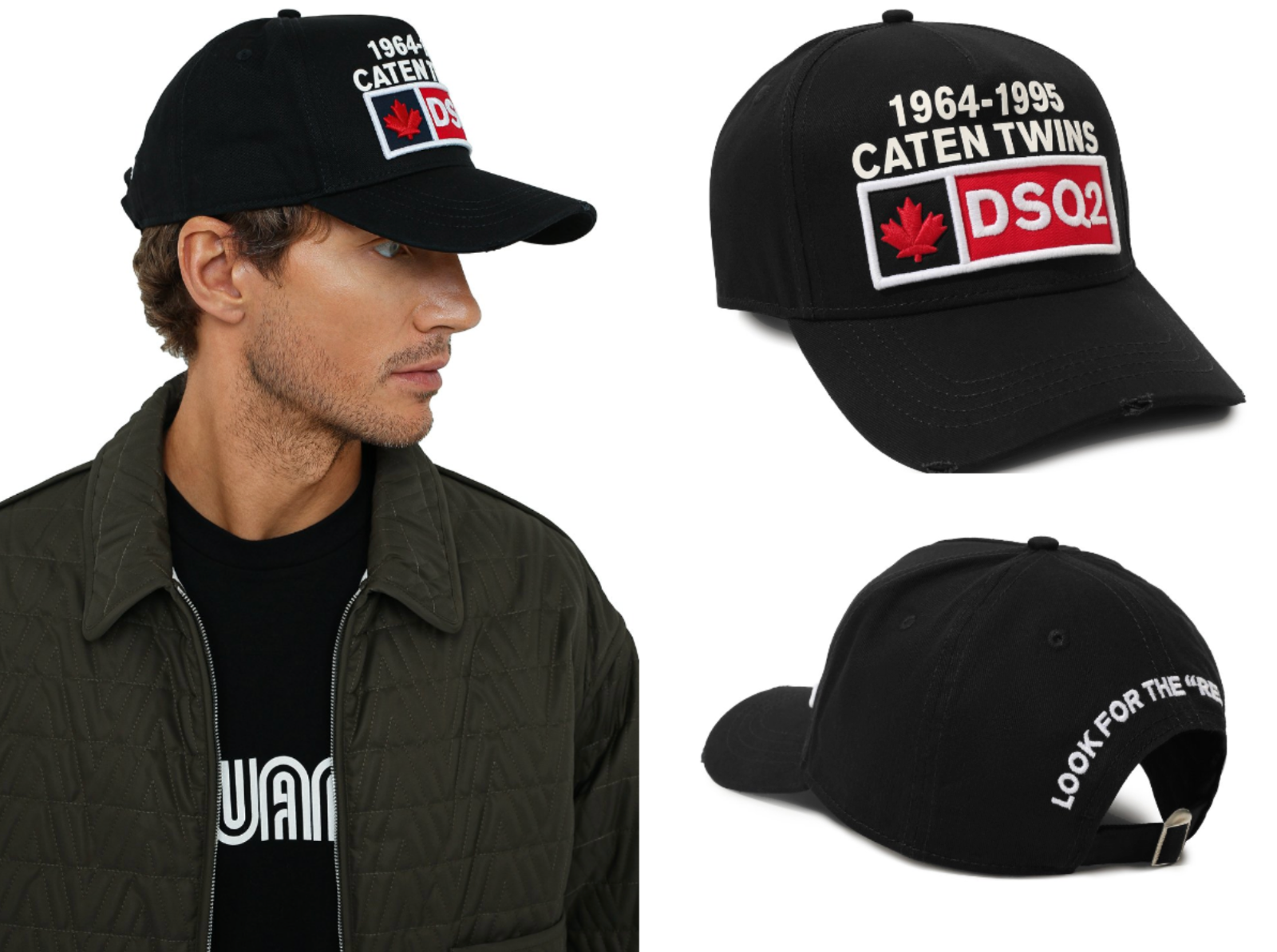 Dsquared2 Caten Twins Patch Baseball Cap Trucker Hat New | eBay