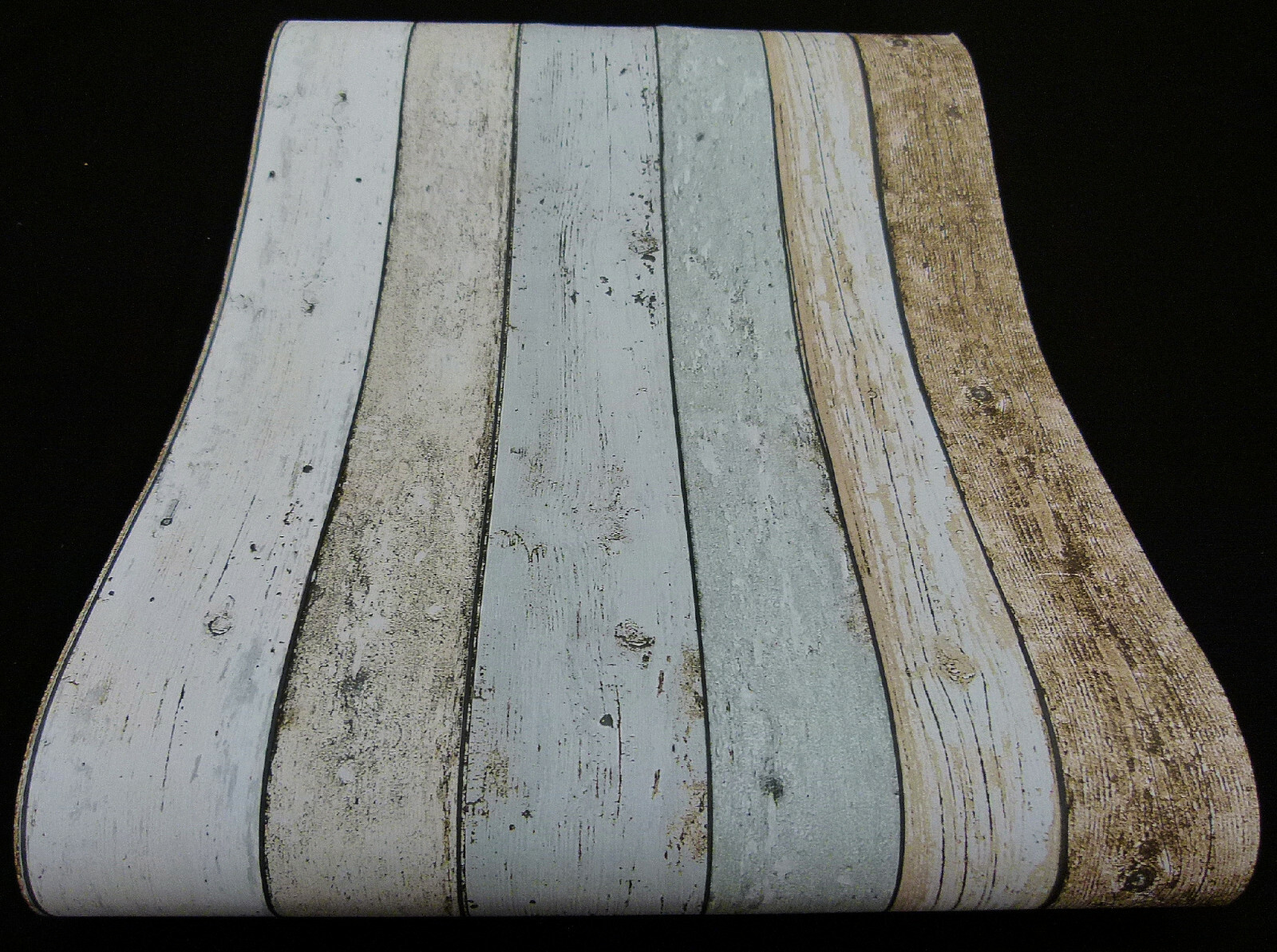 8999-27) schicke Papier Tapete Holz-Dekor Shabby Vintage 