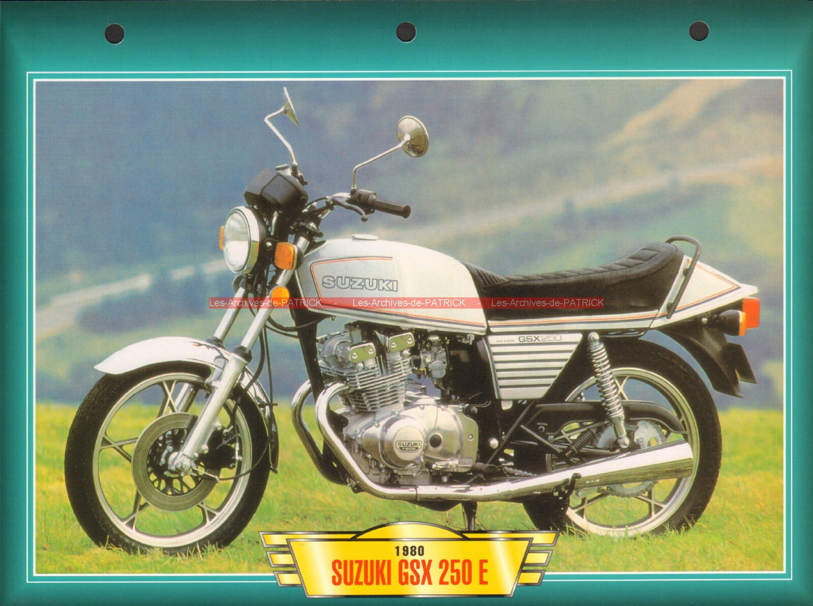 SUZUKI GSX 250 E GSX250E GSX250 1980 (1980-1983) : Fiche SUZUKI GSX 250 E GSX250E GSX250 1980 (1980-1983) : Fiche
