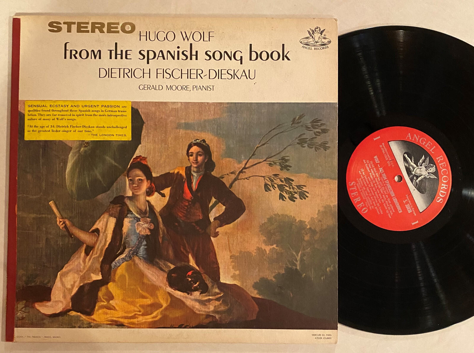HUGO WOLF Spanish Song Book Dietrich Fischer-Dieskau Gerald HUGO WOLF Spanish Song Book Dietrich Fischer-Dieskau Gerald