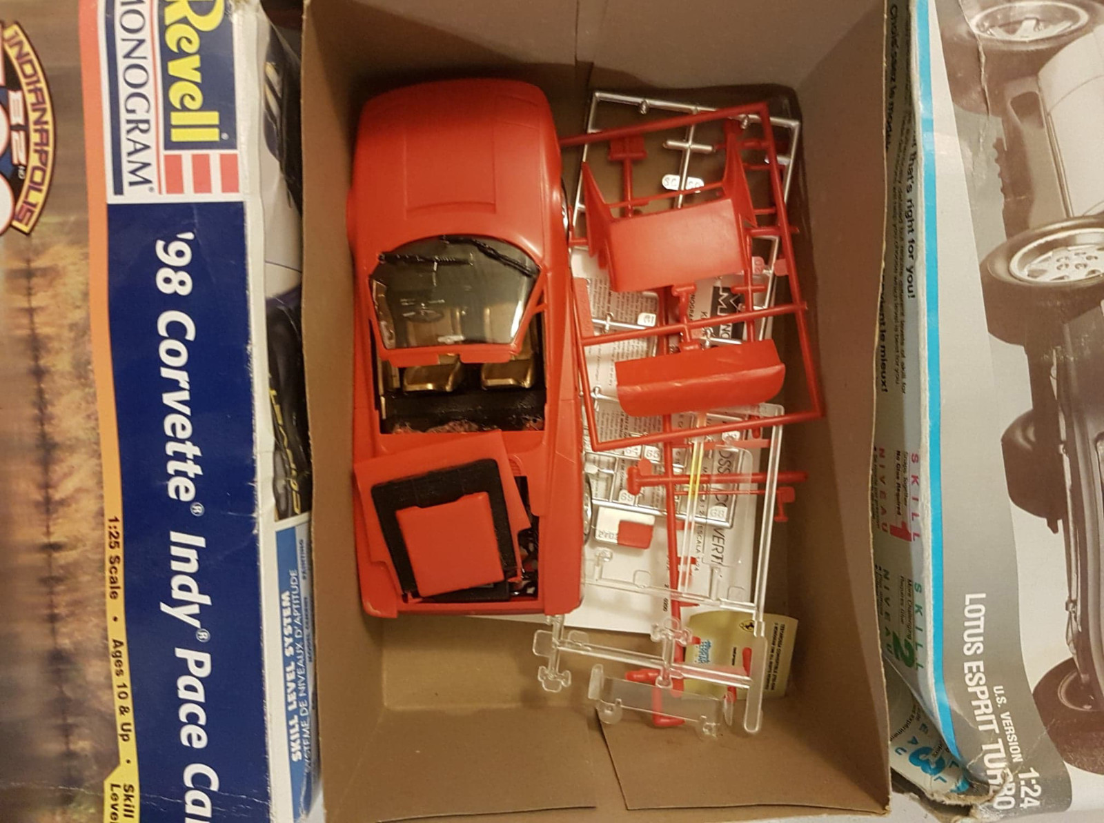 Monogram Junkyard Lot, Lotus Esprit-Corvette Indy Pace Car-Testarossa