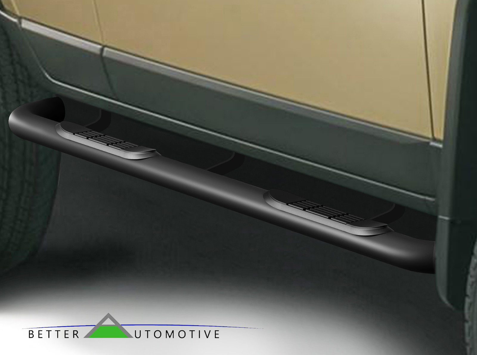 3" Black Side Step Rails for 20072014 Toyota FJ Cruiser Nerf Bars