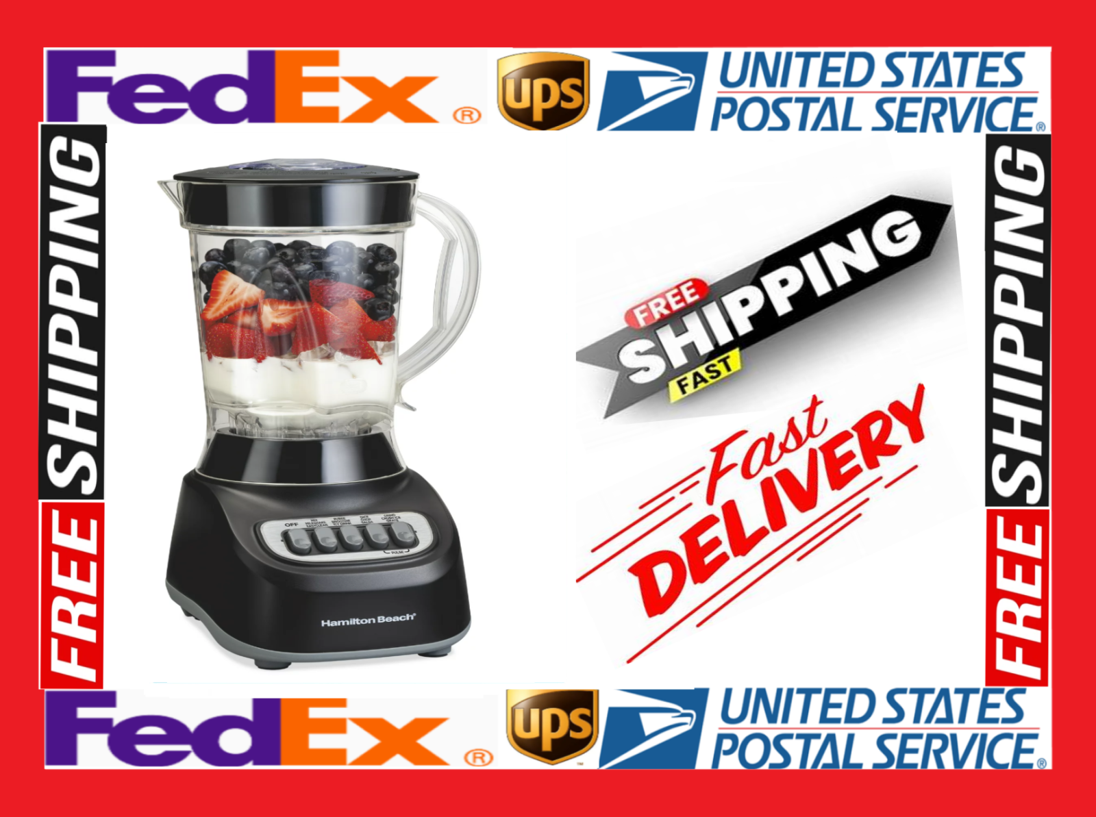 Hamilton Beach Smoothie Blender, 48 oz. Jar, 12
