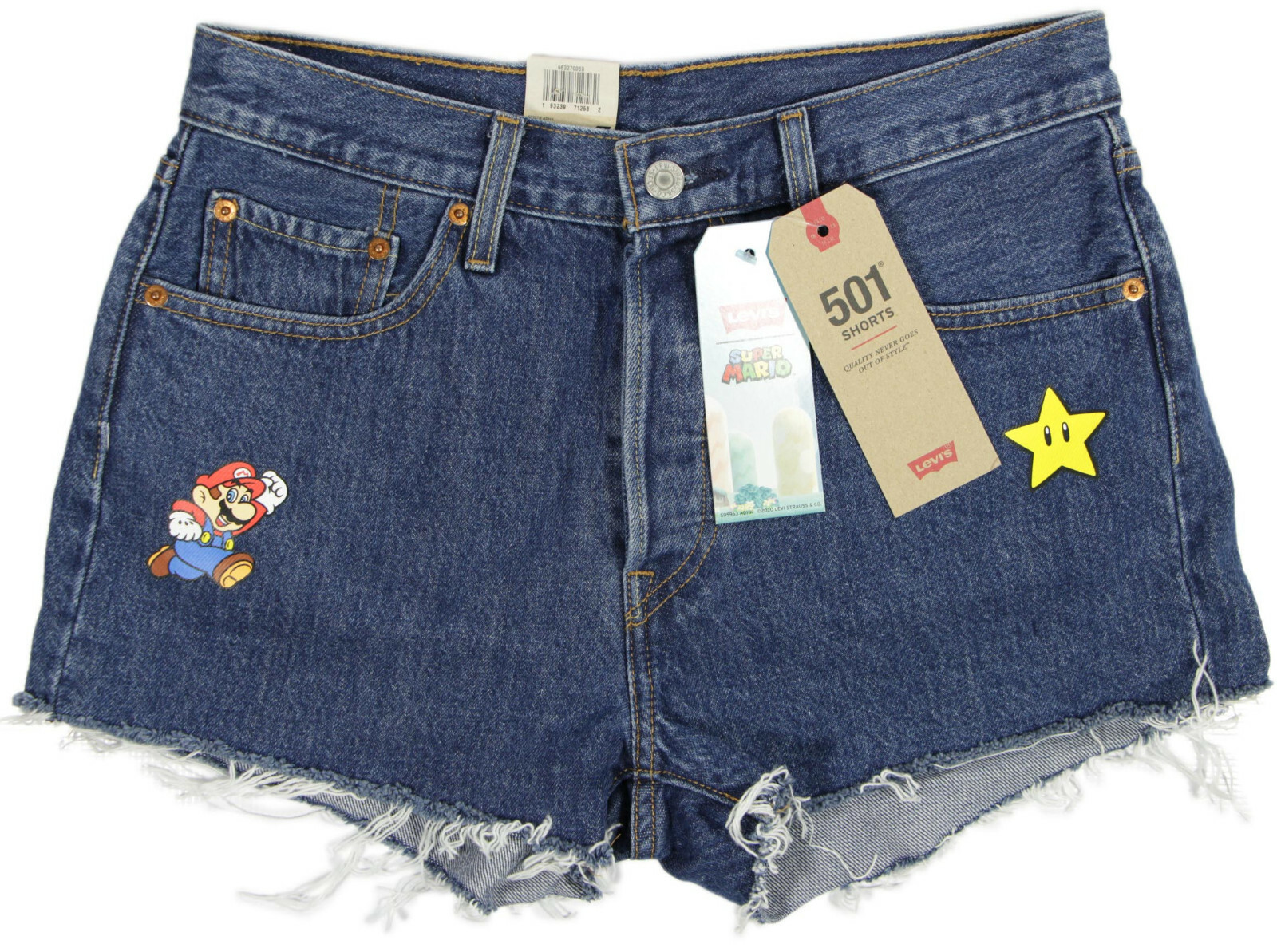 Levi's x Super Mario 501 Original Fit Shorts- 29- NEW-$90
