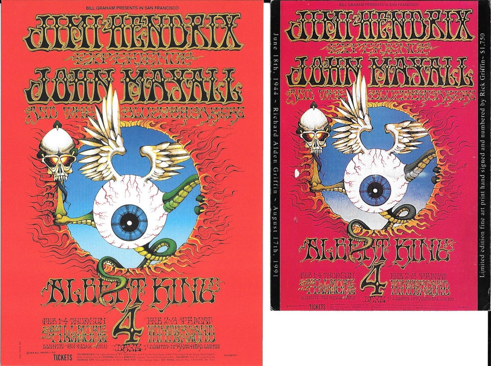 Grateful Dead リックグリフィン ポスター GRATEFUL DEAD EUROPE