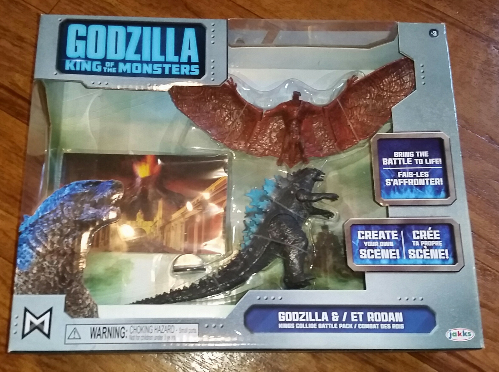 Купить Игрушка-монстр, годзилла JAKKS Godzilla & ET Rodan Kings Collide ...