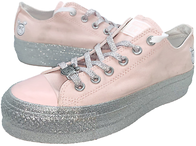 Converse x Miley Cyrus Chuck Taylor All Star Lift Low Pink Glitter