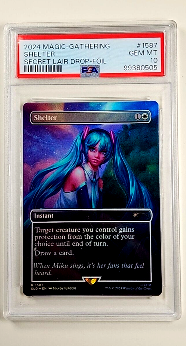 MTG Magic the Gathering Hatsune Miku Secret Lair Drop Foil MTG Magic the Gathering Hatsune Miku Secret Lair Drop Foil