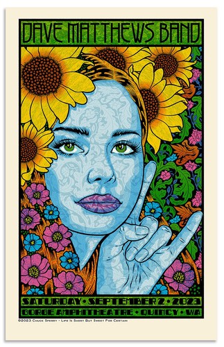 Dave Matthews Band Poster Gorge Sperry (9/2/23) IN HAND 6