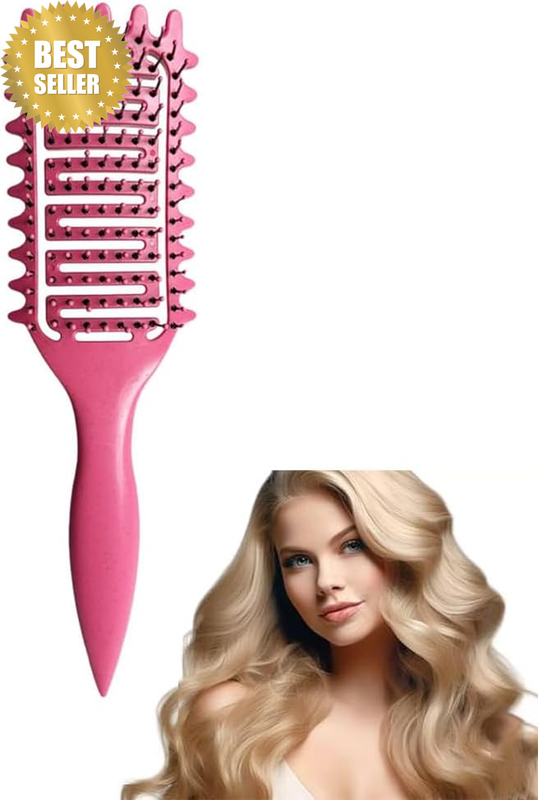 Curl Defining Brush, Hair Brush Gentle Detangling for Curly Hair, Reduces Breaka