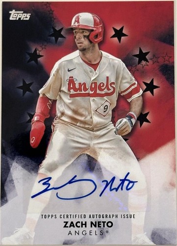 ツインエンジェルス トランプ 2024 Topps Series 2 Future Stars Zach Neto #545 Rainbow Foil