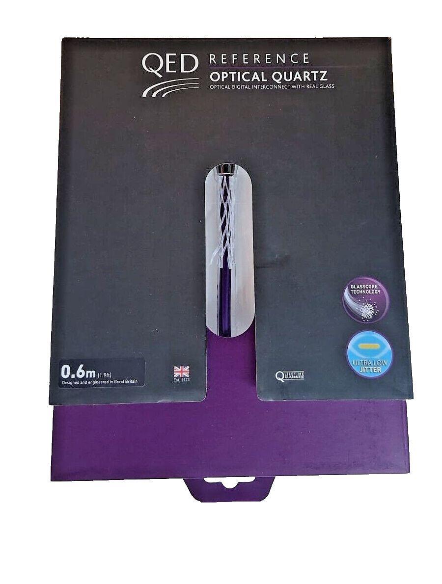 QED Reference Optical Quartz Optical Digital Interconnect With Real Glass0.6m1.9