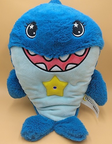 Star Belly Dream Lites Shark Blue Working Bed Time Plush for Kids No Battery Cov