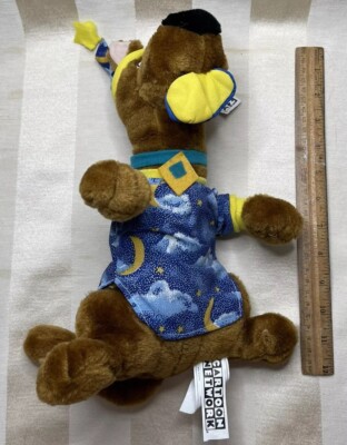 1998 Cartoon Network Scooby Doo Wizard Moon Star Pajamas 12  Plush Vintage W/tag