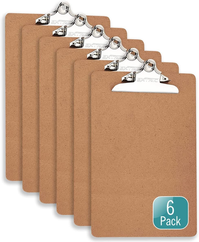 6 Clipboards, Standard A4 Letter Size Clipboard, 9" X 12.5" Clipboard