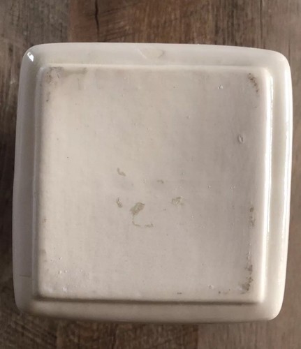 Vintage Purinton Esmond Ceramic Tea Square Pear Canister 1950s MCM Kitchen