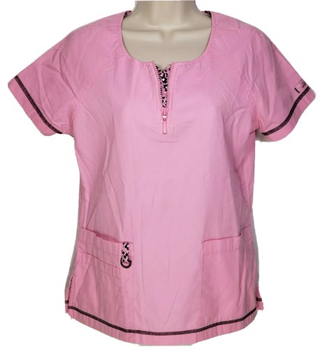 トップス koh Koi Jasmine Limited Edition Womens XS Pink Cheetah Scrub Top