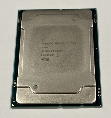Intel Xeon Silver 4214(SRFB9) @ 2.20GHz / 16.5MB /Socket 3647/12c/24t/CPU only