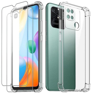 Hülle Case + Hartglas für Xiaomi Redmi 12C  11A  Redmi 10C Poco C40 Poco C55