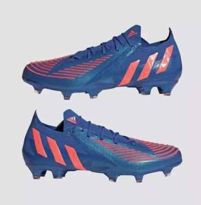 Adidas Predator Edge.1 Low FG Mens Sizes H02954 Blue Red Soccer Cleats Boots