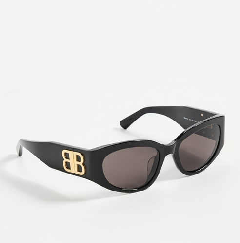 BALENCIAGA BALENCIAGA BB0324SK-002 BLACK SUNGLASSES