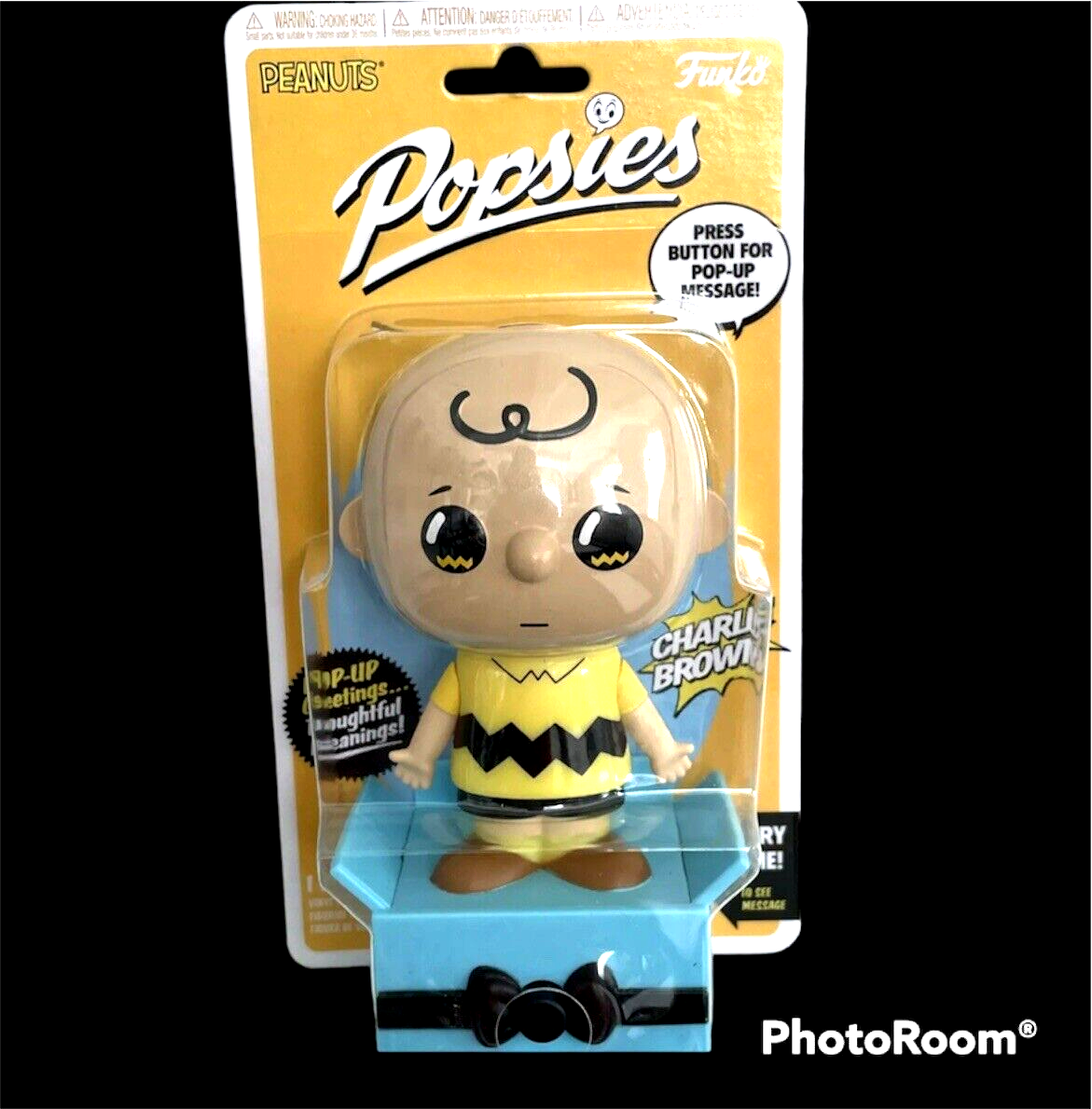 Funko Peanuts Charlie Brown Popsie with Pop Up Message | eBay