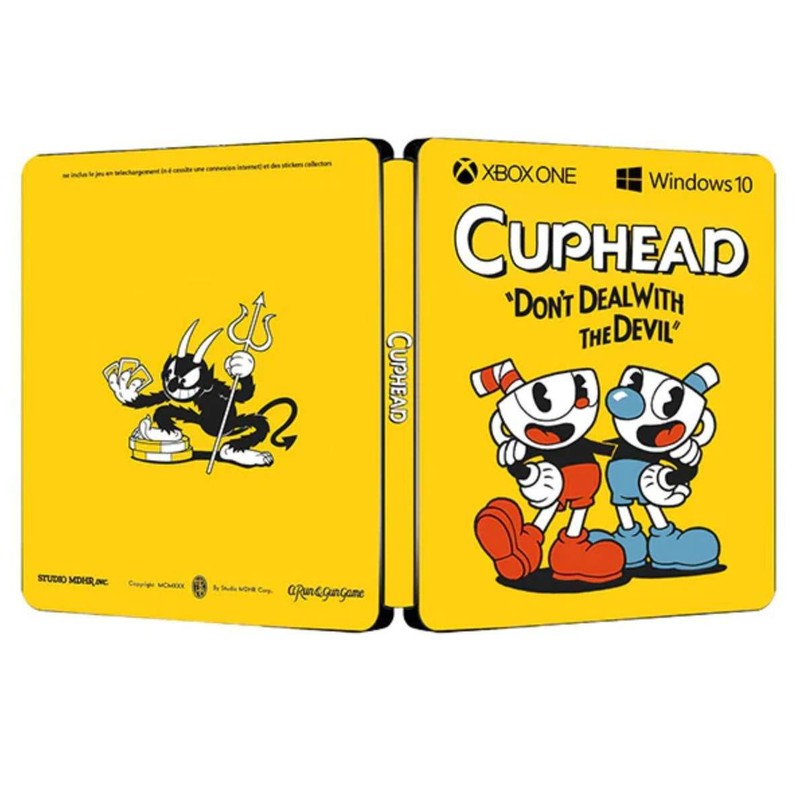 New Rare Limited Edition Cuphead Xbox Windows 10 G2 Steelbook Case Custom Made