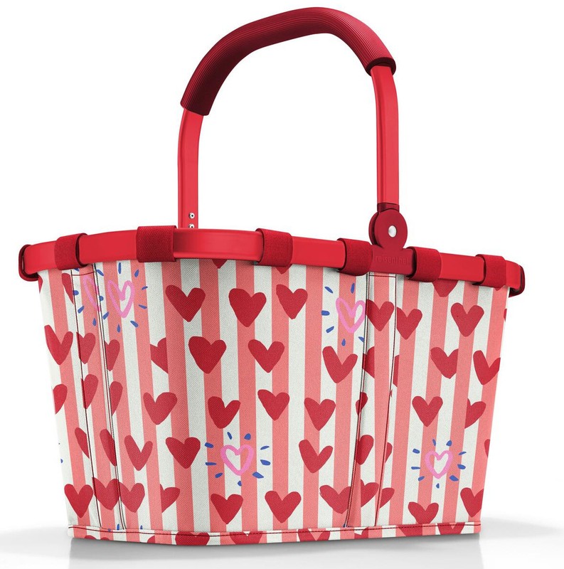 Reisenthel Einkaufskorb Tasche Korb Carrybag Frame Hearts & Stripes Bk3095