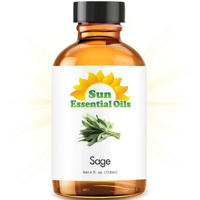 Best Sage Essential Oil 100% Purely Natural Therapeutic Grade 4oz